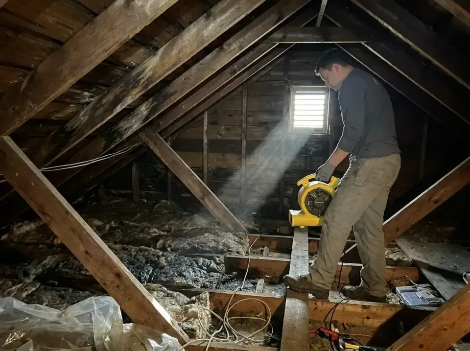 attic-water-damage-drying-proc-007 — frequently asked questions, Emergency Water Extraction & 24/7 Flood Response in Mauston…